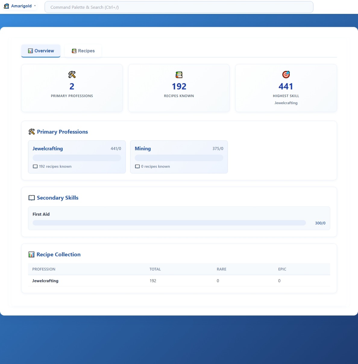 9.1   Professions   Overview
